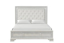 Stella Mia E.King & Queen Bed White & White