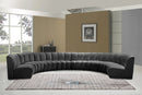 Infinity Grey Velvet 8pc. Modular Sectional