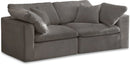 Cozy Grey Velvet Cloud Modular Sofa