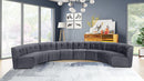 Limitless Grey Velvet 8pc. Modular Sectional