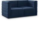 Quincy Navy Velvet Modular Sofa