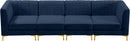 Alina Navy Velvet Modular Sofa