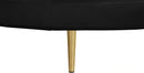 Circlet Black Velvet Round Sofa Settee