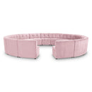 Limitless Pink Velvet 15pc. Modular Sectional