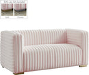 Ravish Pink Velvet Loveseat