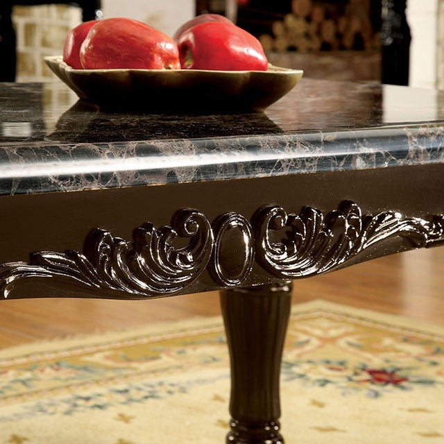 Brampton Espresso/Black Faux Sofa Table