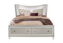 PARIS CHAMPAGNE QUEEN BED WITH LED, DRESSER, MIRROR, NIGHTSTAND - NY Furniture Direct (NY)