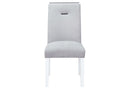 MONACO WHITE DINING TABLE + 6 MONACO DINING CHAIR