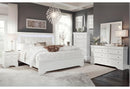 POMPEI METALLIC WHITE FULL BED GROUP WITH LED - NY Furniture Direct (NY)