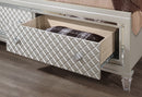 PARIS CHAMPAGNE QUEEN BED WITH LED, DRESSER, MIRROR, NIGHTSTAND - NY Furniture Direct (NY)