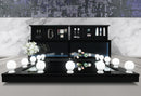 ELLA BLACK VANITY SET WITH STORAGE STOOL