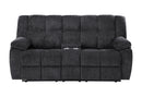 U6000 BLACK CONSOLE RECLINING LOVESEAT
