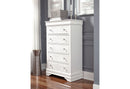 POMPEI METALLIC WHITE KING BED W/LED, DRESSER, MIRROR AND NIGHTSTAND - NY Furniture Direct (NY)
