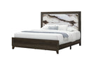 HARMONY BROWN KING BED WITH LED