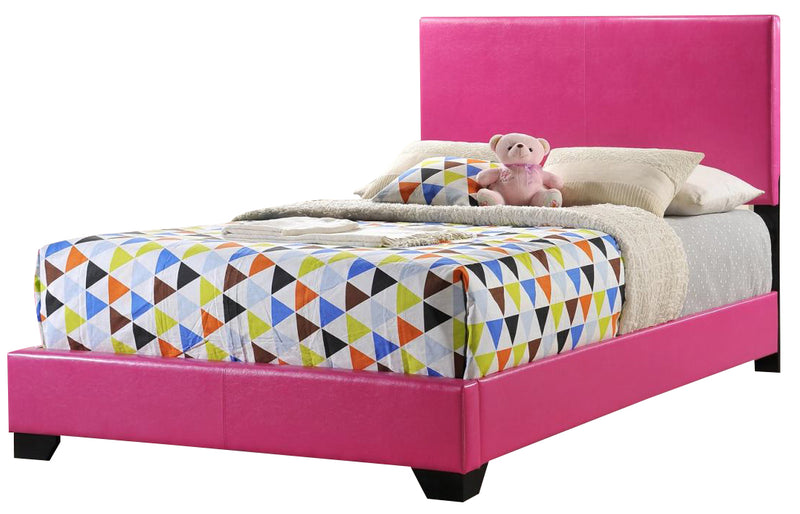 Global Furniture 8103 Full PU Bed in Pink image