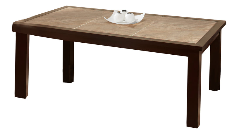 Global Furniture Marble Stone Top Dining Table in Brown Slate D040DT image