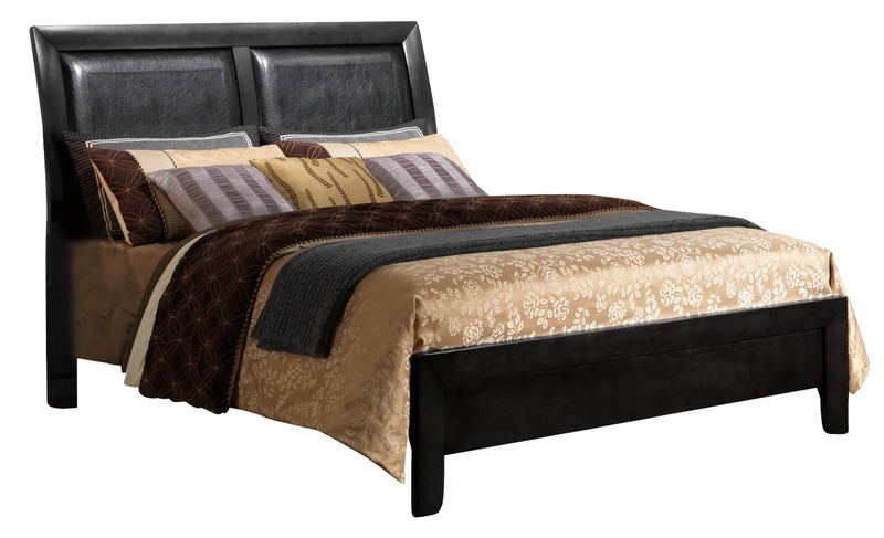 Global Furniture Celia Queen Panel Bed in Black image