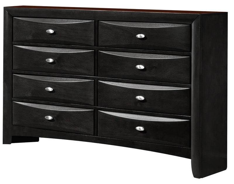Global Furniture Celia 8 Drawer Dresser in Black image