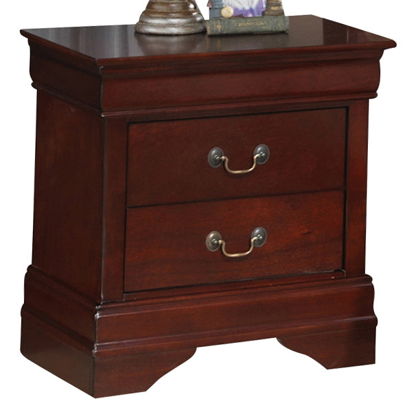 Global Furniture Philippe 2 Drawer Nightstand in Cherry image