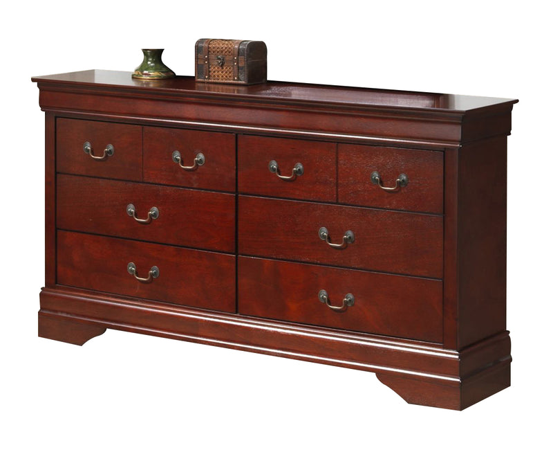 Global Furniture Philippe 8 Drawer Dresser in Cherry image