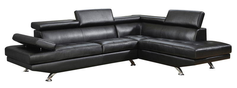 Global Furniture U9782 2-Piece Sectional in Black image