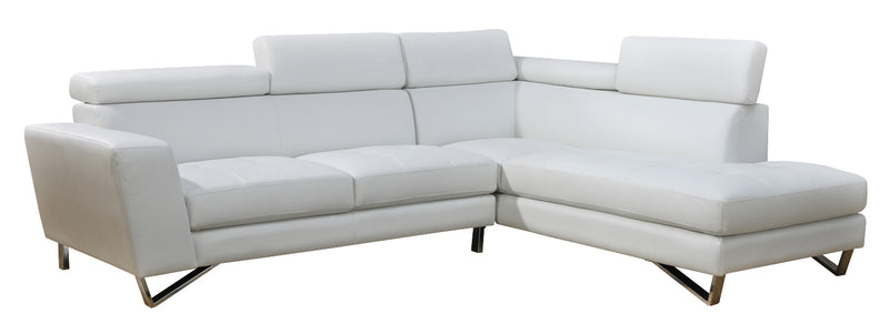 Global Furniture U9836 2-Piece Sectional in White image