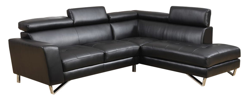 Global Furniture U9836 2-Piece Sectional in Black image