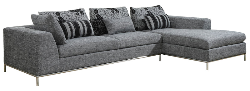 Global Furniture 2-Piece U113 Sectional in Gray image