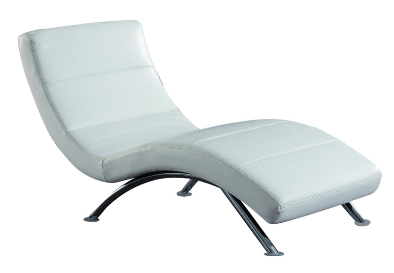 Global Furniture R820 Relax Chaise in White image