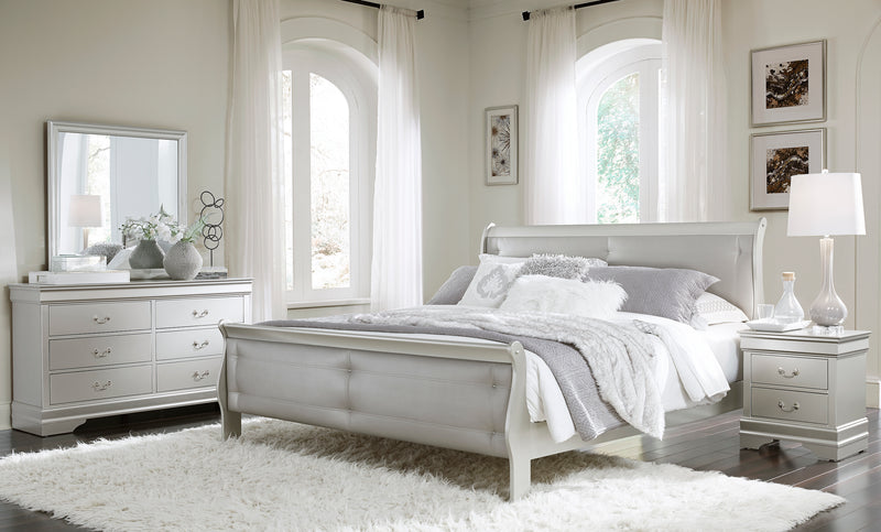 MARLEY KING BED SILVER image