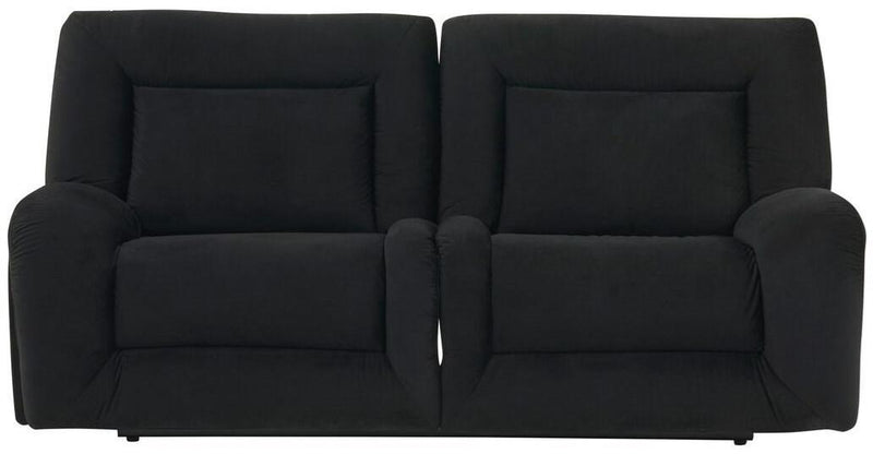Global Furniture U8900 Power Reclining Sofa in Black Velvet image