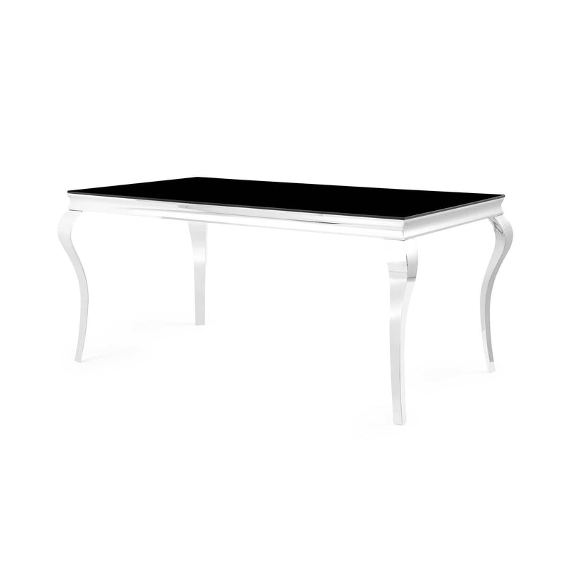 Global Furniture D858 Dining Table in Black/Chrome D858DT image