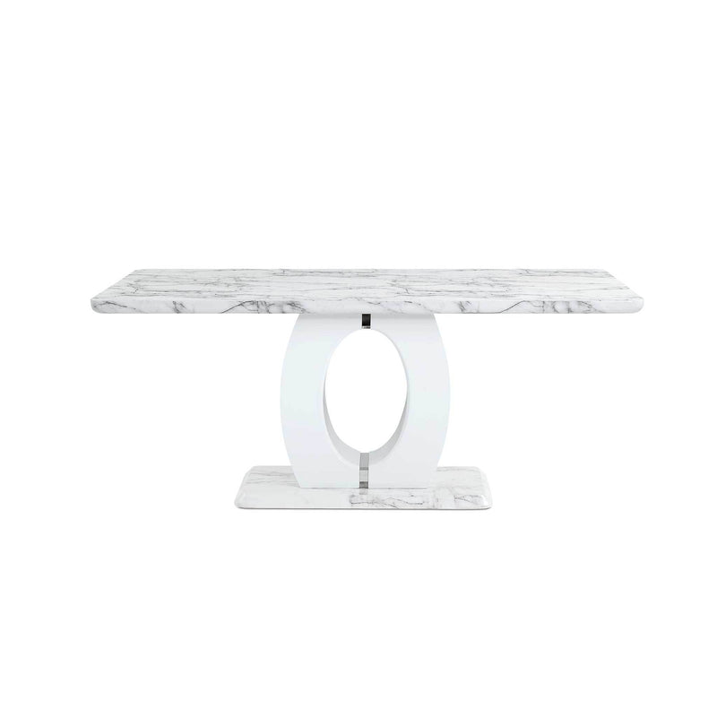 Global Furniture D894 Dining Table in White D894DT image