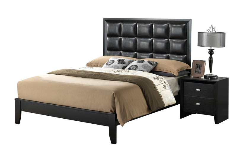 Global Furniture Carolina King Panel Bed in Black image