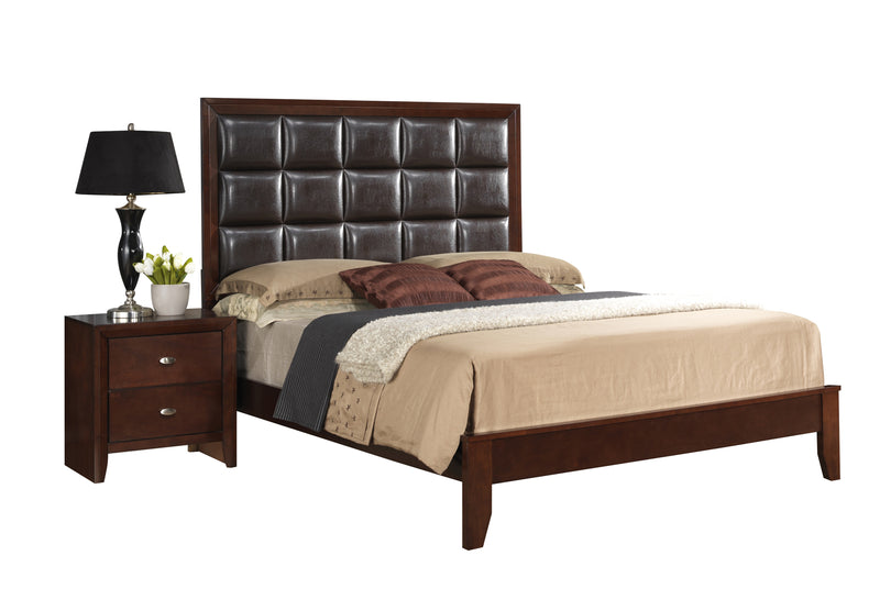Global Furniture Carolina Queen Panel Bed in Merlot image