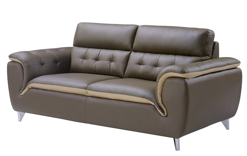 Global Furniture U7390 Sofa in Dark Khaki/Cappuccino image