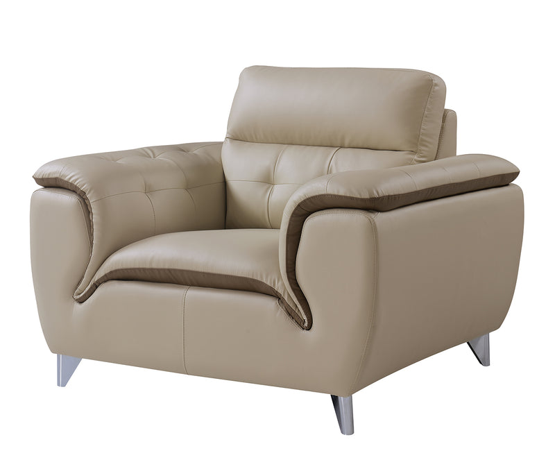 Global Furniture U7390 Chair in Khaki/Dark Cappuccino image