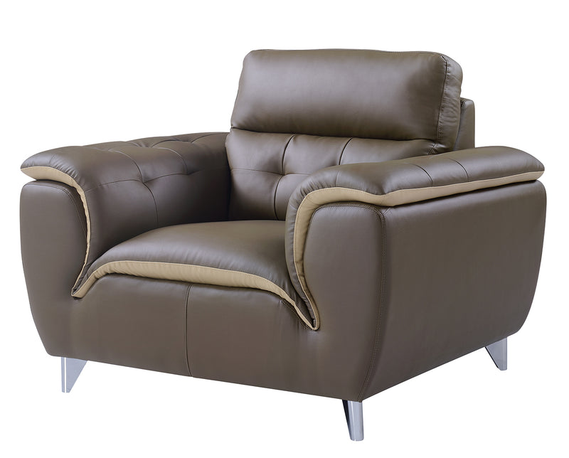 Global Furniture U7390 Chair in Dark Khaki/Cappuccino image