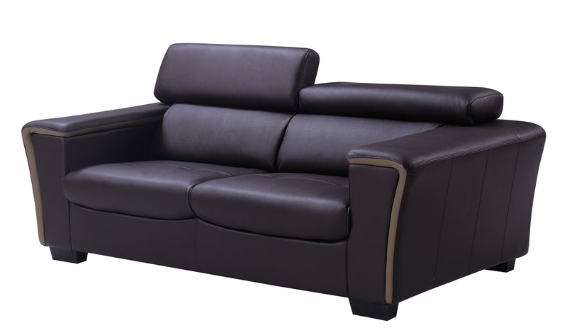 Global Furniture U7190 Sofa in Chocolate/ Dark Cappuccino image
