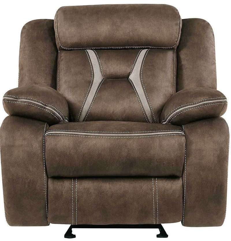 Global Furniture U0070 Glider Recliner Chair in Dark Brown image