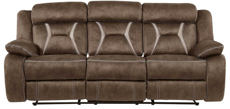 Global Furniture U0070 Power Reclining Sofa in Dark Brown image