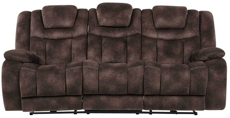 Global Furniture U1706 Power Recliner Sofa with Headrest in Chocolate image