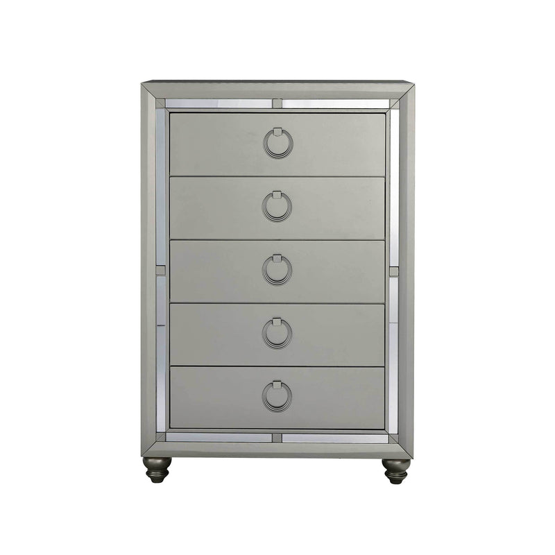 Global Furniture Riley Chest in Silver Champagne RILEY-CH image