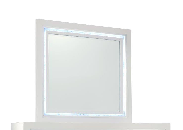 Global Furniture Santorini Mirror in White SANTORINI-M image