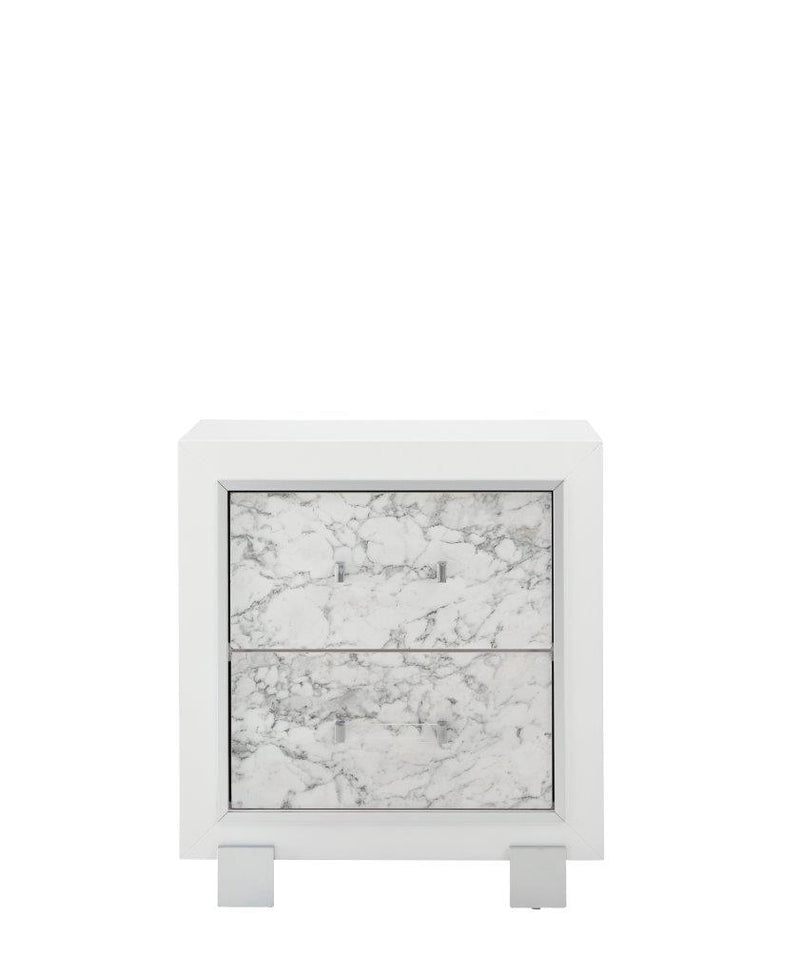 Global Furniture Santorini Nightstand in White SANTORINI-NS image