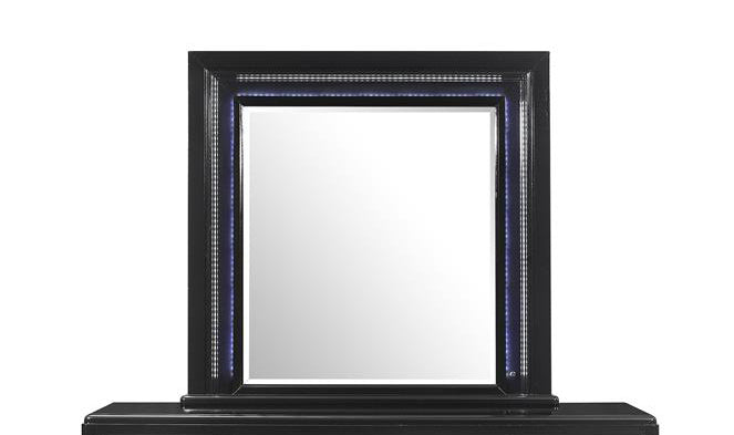 Global Furniture Sonia Mirror in Black SONIA-M W/ LED image