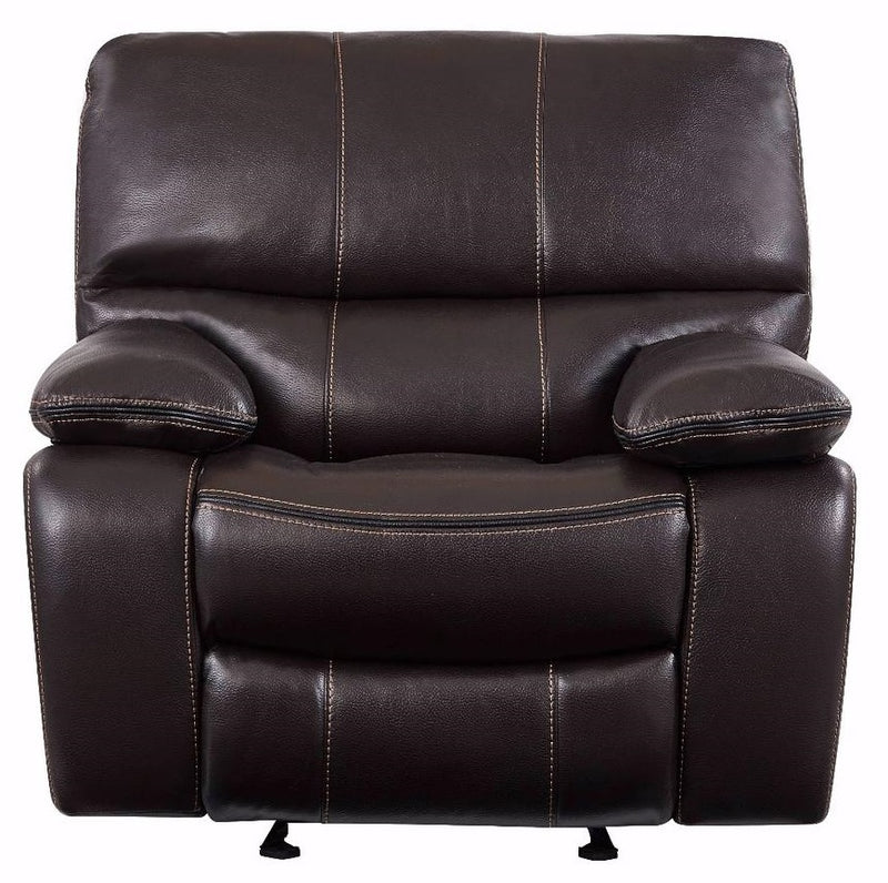 Global Furniture U0040 Glider Reclining Chair in Espresso/Black image