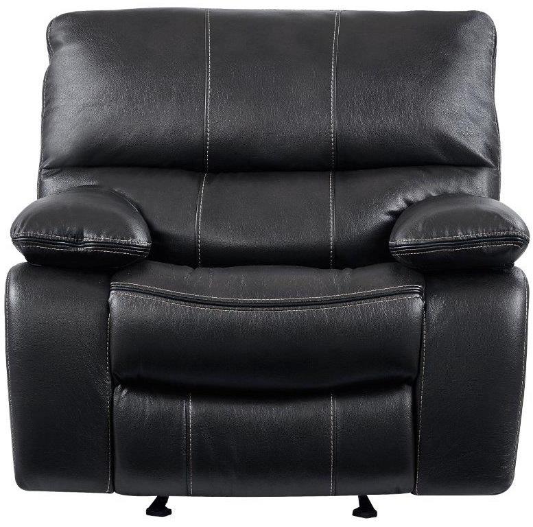 Global Furniture U0040 Glider Reclining Chair in Grey/Black image