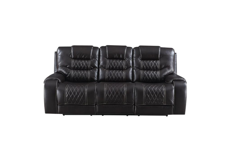 Global Furniture U12016 Power Reclining Sofa in Agnes Coffee image