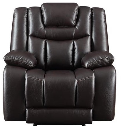 Global Furniture U1706 Power Recliner Chair with Headrest in Espresso image